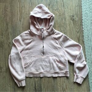 Scuba Oversized Half Zip - Flush Pink M/L